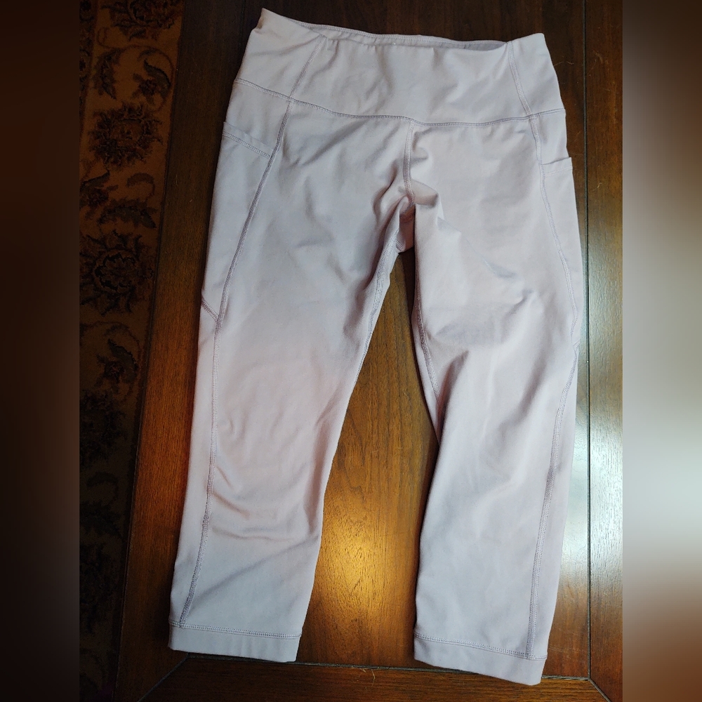 Apana Periwinkle Buttery Soft High Rise Leggings Pockets XL